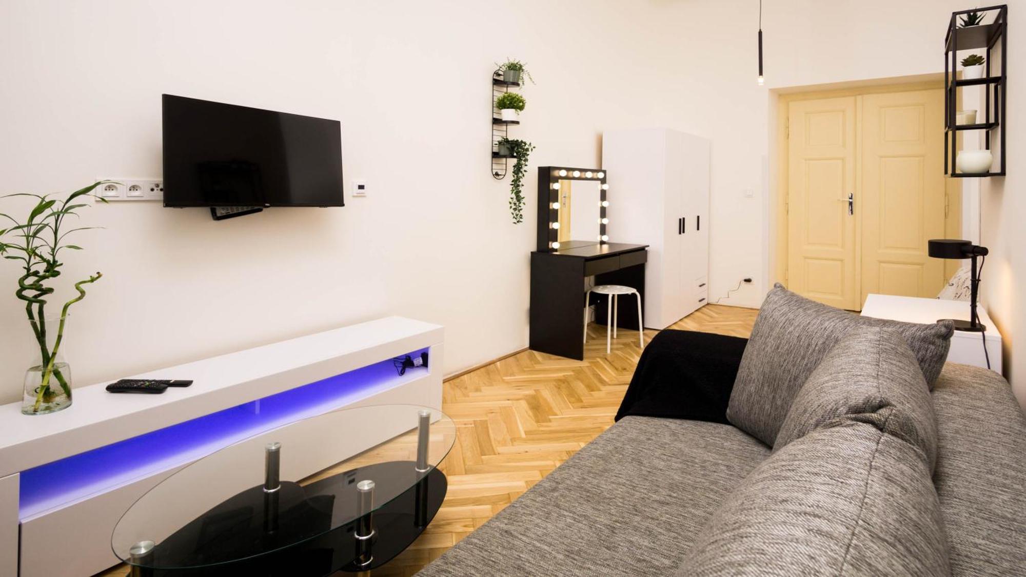 Black & White Apartment Prague By Wenceslas Square And Muzeum Eksteriør bilde