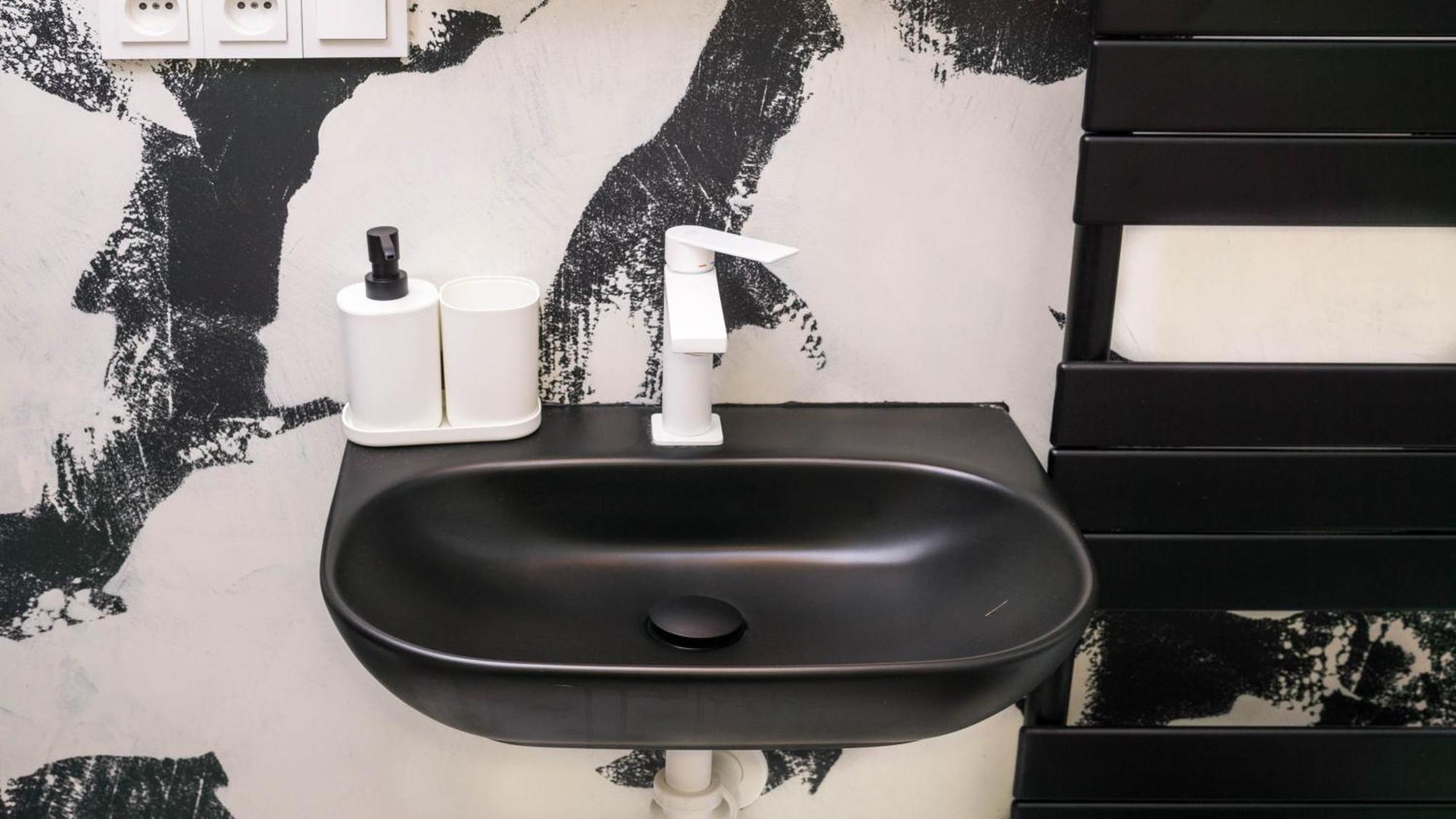 Black & White Apartment Prague By Wenceslas Square And Muzeum Rom bilde